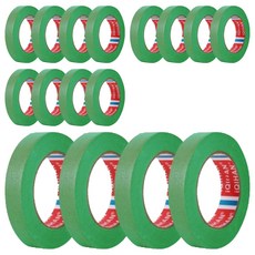 iQIHAN 칼라 마스킹테이프 초록 15 mm x 20 m, 16개