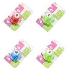 알로데 다꾸 데코 모양 펀치 4종 세트, 1세트, 10번(딸기, 펭귄, 멍젤리, 꼬마)