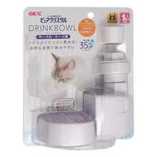 GEX 濾水神器 淺皿 貓用 340g, 57535, 1個, 白色