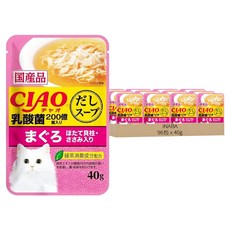 INABA CIAO 乳酸菌餐包, 96包, 40g, IC-220 乳酸菌 + 雞肉 + 鮪魚 + 干貝