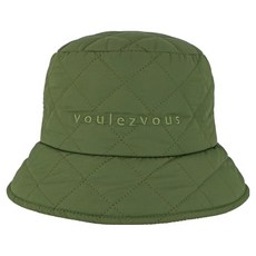 VoulezVous Dorado 絎縫戶外護耳鋪棉帽, 卡其色