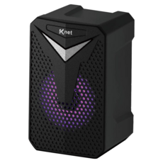 KTnet 廣鐸 Q71 LED彩漾RGB多媒體喇叭 USB供電 3.5mm音源輸入 線控式音量控制器, 黑色, 1個