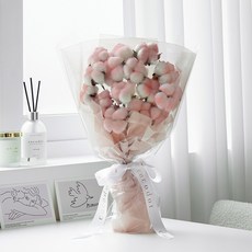COCODOR 珂珂朵爾 人造粉彩棉花花束, 莫蘭迪粉, 1個