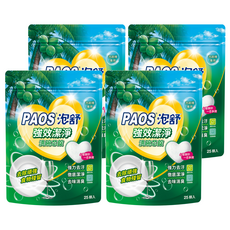 泡舒 強效潔淨洗碗芯錠, 強力去汙 去味消臭 預防水垢 洗後不留香 洗碗機專用, 375g, 4袋