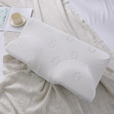 Ishur 伊舒爾 4D 記憶枕 米白底色, 65 x 35 x 10cm, 蝶形, 1個