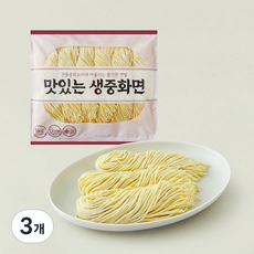식자재왕 푸디스트 맛있는 생중화면, 1kg, 3개