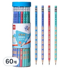 deLi 得力 Pastel三角洞洞HB書寫鉛筆, 60入, 混色