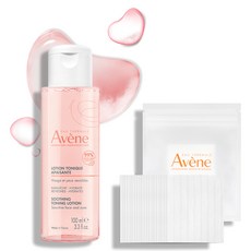 아벤느 수딩 토닝 로션 100ml + 화장솜 20매, 1개