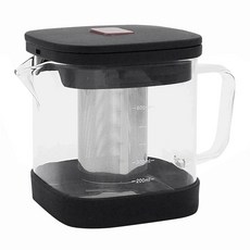 優得 俠客品茶壺 G-4053 600ml 1個, 透明 + 黑色
