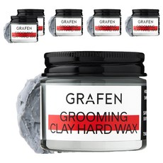石墨烯美容粘土硬質髮蠟, 75g, 6個