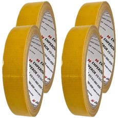 풍요상사 다용도 초강력 섬유메쉬 양면 테이프 2cm x 20m, 4개