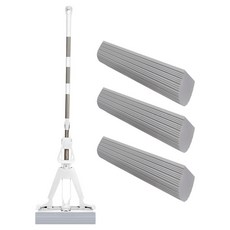 Locus 清潔拖把 浴室地板除水器 拖把 + 3個紙漿套組, 1套