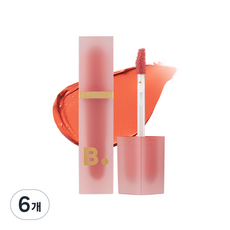 비바이바닐라 벨벳 블러드 베일 립틴트, BE01 브라이덜 샤워, 4.5g, 6개