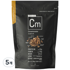그라놀로지 시나몬스터 그래놀라 시리얼, 150g, 5개