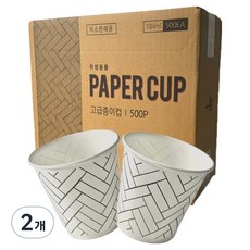 the Joheun Keop 人字紋圖案一次性紙杯 一般紙杯 184ml, 2個, 500件