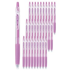 PILOT 百樂 果汁中性筆 0.5mm LJU-10EF, 淺紫色, 30個