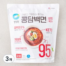 청정원 콩담백면 비빔국수 4인분, 760g, 3개