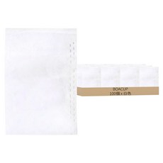 滷包中藥茶葉 過濾袋 6*8(100入), 白色, 1盒