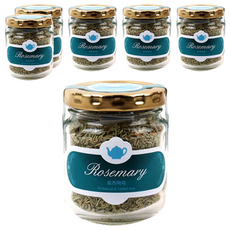 아름드레 유리병 로즈마리, 35g, 6개, 1개입