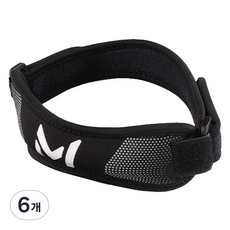 運動高彈力超薄護膝 黑灰色, 6個