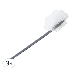 일상마스터 저자극 각질제거 바디 브러쉬, 그레이, 1개입, 3개