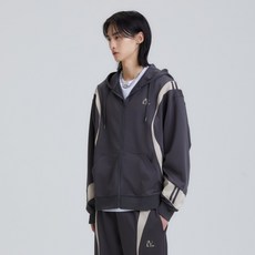 NEDRY 男女通用弧形線條連帽運動外套