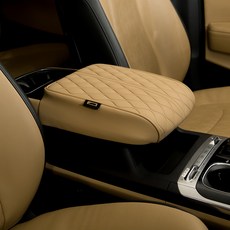 AIMBAN Carnival KA4專用 S型中央扶手箱靠墊, 鞍棕色