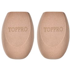 TOPPRO LADY'S 超彈力3D美妝蛋, 玫瑰奶茶, 2個