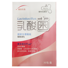 統欣生技 乳酸菌30包/盒 調整生理機能 幫助消化 全家適用, 3g, 30包, 1盒
