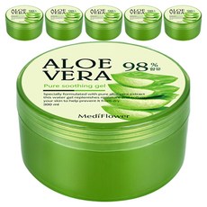 MediFlower 蘆薈 98% 純舒緩凝膠, 6組, 300ml
