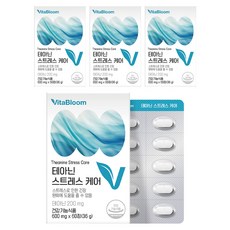 Stress Care茶胺酸複合補充錠, 60顆, 4個