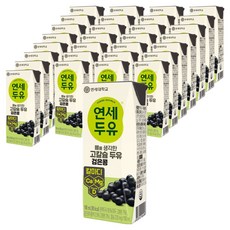 연세두유 뼈를생각한 고칼슘두유 검은콩, 190ml, 48개