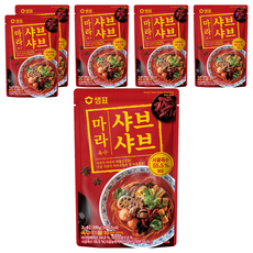 샘표 마라 샤브샤브 육수, 200g, 6개