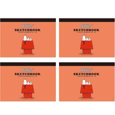 ASittHiNK 花生漫畫史努比撕頁素描本, B6, 50張, 4本