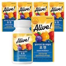Nature's Way 然萃維 Alive男士每日一粒綜合維生素錠, 30顆, 5個