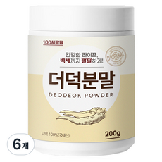 백세팔팔 더덕분말, 200g, 6개