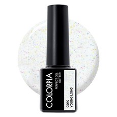 Colorpia 一步式亮片凝膠指甲油, 1個, G010 璀璨, 6g