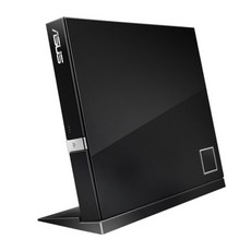 ASUS 華碩 超靜音系列 超薄外接式燒錄機 157 x 140 x 18.5mm BLACK 285g, SBC-06D2X-U, 1個