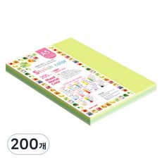 종이문화 스타일리쉬 두꺼운 혼합색지 05 SN Green Tone 205g, 200개, A5