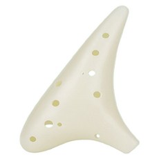 大外牛天然陶笛, 1個, 12孔米色, 單品