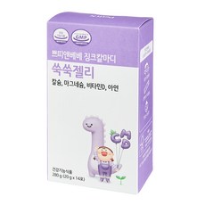 쁘띠앤 베베 징크칼마디 쑥쑥젤리 칼슘 마그네슘 비타민D 아연 키즈 14p, 280g, 1개