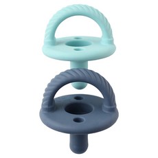 itzy ritzy 造型矽膠安撫奶嘴組, 0歲以上, 蔚藍海岸, 2個