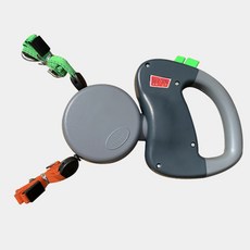 DANG DANG PET 按鈕雙頭自動牽繩, 灰色