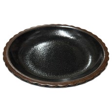 天目強化4皿 日本製, 單一顏色, 1個