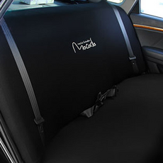 마카다 뒷좌석 차량용 패션시트 일반, 블랙, 1개