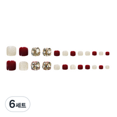 페디큐어 패디팁 24p 양쪽 세트 [KH_03_01], 혼합색상, 6세트