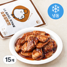 다즐샵 소스 슬라이스 닭가슴살 숯불갈비맛 (냉동), 100g, 1개입, 15개