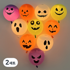 P&B UNITY 萬聖節造型發光氣球 10入組, 03 混色, 2組
