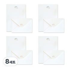 페이퍼리안 프롬 더 포레스트 편지지 세트, 고슴도치, 8세트