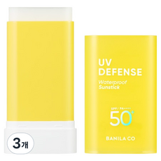 바닐라코 UV 디펜스 워터프루프 선스틱 SPF50+ PA++++, 18.5g, 3개